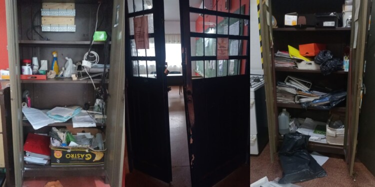 ROBO. Los ladrones palanquearon la puerta de ingreso y violentaron armarios. Se llevaron todo lo que pudieron.