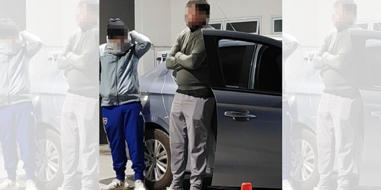 CAPTADOS. Los sospechosos en las imágenes de cámaras de seguridad.