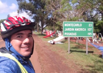 Pedaleó de Buenos Aires a Misiones para conocer a otras personas que tengan ELA