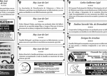 Fúnebres del Martes 3 de Octubre de 2023