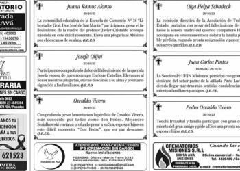 Fúnebres del Martes 31 de Octubre de 2023