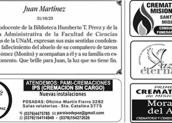 Fúnebres del Miércoles 1 de Novimebre de 2023