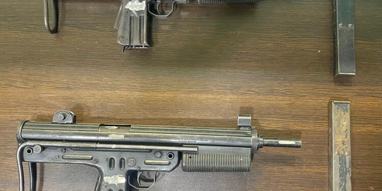 EN BOLSAS. Así llevaba el sargento los dos fusiles denunciados como robados.