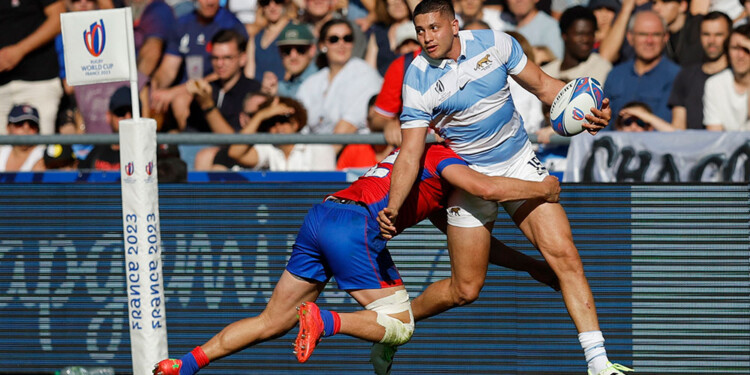 POTENCIA. Martín Bogado fue uno de los puntos altos ayer frente a Chile. (Foto: NA)