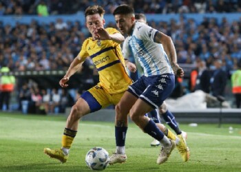 Racing venció sobre la hora a Boca y festejó a lo grande en el “Cilindro” de Avellaneda