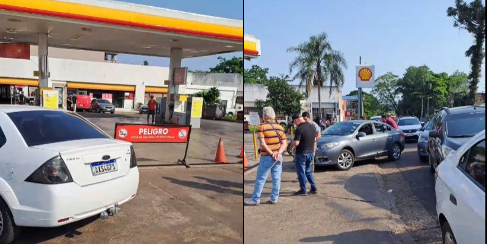 Bloquean surtidores en Iguazú por venta ilegal de combustible y restricciones a argentinos