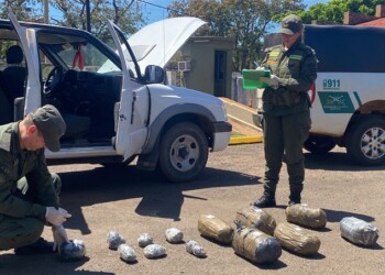 Atrapan en la ruta nacional 105 una camioneta con más de 10 kilos de marihuana y cocaína