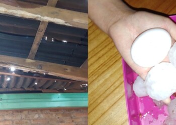 El granizo causó daño en más de treinta viviendas en la zona de Campo Viera