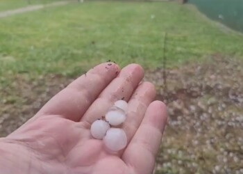 Una fuerte granizada sorprendió a los vecinos de Jardín América