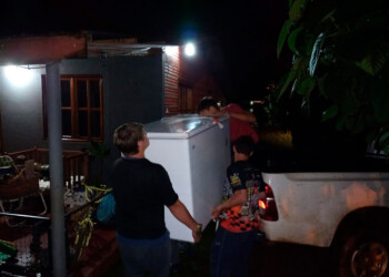 El Soberbio amaneció con lluvia torrencial y más evacuados