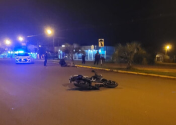 Motociclista sufrió lesiones graves tras despistar en Oberá