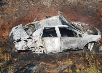 Un hombre murió calcinado tras despistar con su auto en San Vicente