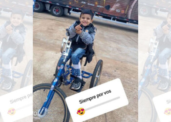 Nahuel espera ansioso recuperar la bici que le robaron anoche