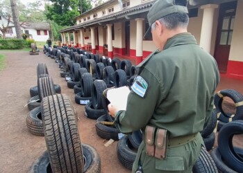 El Alcázar: secuestran más de 200 neumáticos transportados de manera ilegal por encomiendas