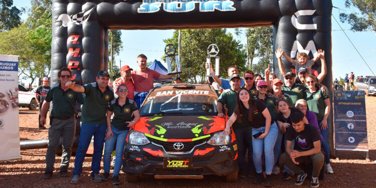 DUEÑOS DE TODO. Maicon Paulus y Cristian Polzuber fueron ayer los más rápidos por los caminos de San Vicente. (Foto AMPyNaR).