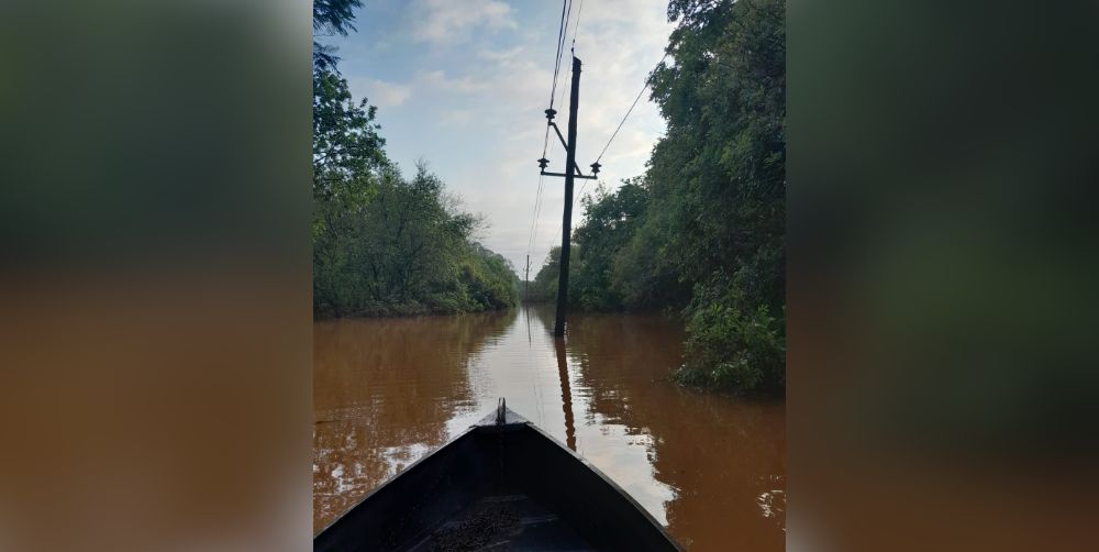 Localidades del Alto Uruguay continúan sin luz y a la espera de que baje el agua