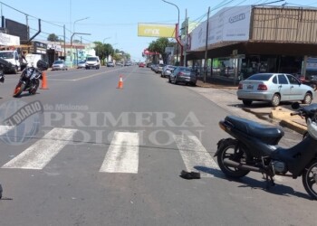 Motociclista lesionado tras siniestro vial en Posadas