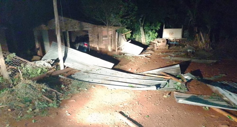 Más de 50 viviendas afectadas por temporal en Campo Grande, El Soberbio y Oberá
