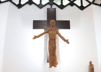 Restauraron escultura de Jesús Resucitado