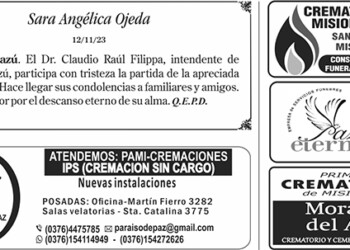 Fúnebres del martes 14 de noviembre de 2023