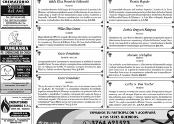 Fúnebres del Miércoles 8 de Noviembre de 2023