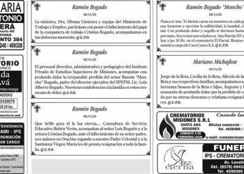 Fúnebres del Sábado 4 de Noviembre de 2023