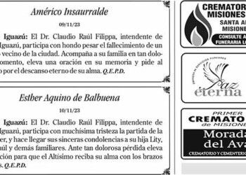 Fúnebres del Sábado 11 de Noviembre de 2023