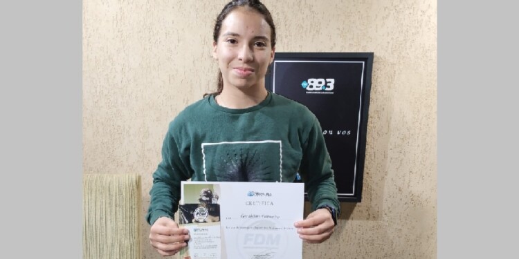 PRESENTE. Geraldine Gorosito, ternada en taekwondo, confirmó su presencia.