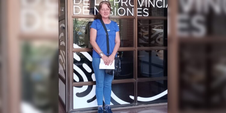 JESKE. La mujer se presentó en el Ministerio de Trabajo de la Provincia acompañada por ATE.