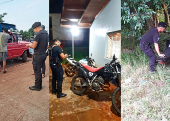 En distintos operativos recuperaron motocicletas y otros elementos robados