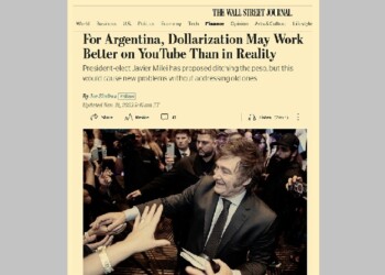 El Wall Street Journal pone la lupa sobre el plan de dolarización que propone Milei