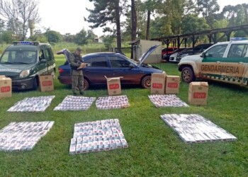 Huyó tras embestir un control de Gendarmería en Caraguatay