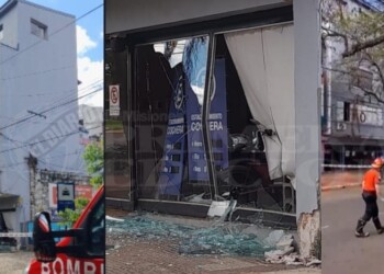 Por notoria falla en una columna ordenan evacuar edificio posadeño