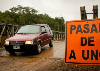 Ruta costera: habilitan parcialmente el puente sobre el arroyo Pindaytí