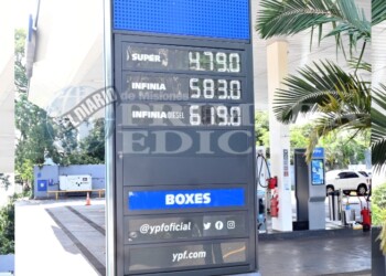 YPF retocó 21% el valor de la súper en Posadas y el litro ya cuesta $479