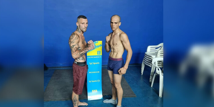 VENCEDOR. Da Rosa (derecha) en la promoción de la pelea con Chaker.