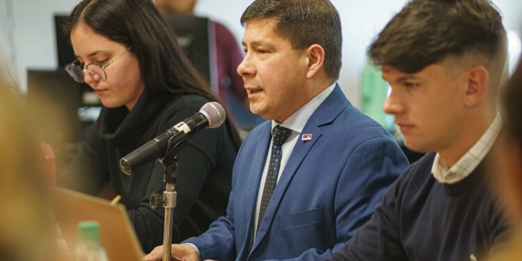 CON ALARCÓN. La joven contadora defendió el presupuesto del Ministerio de Salud en los últimos años, ante los diputados provinciales.