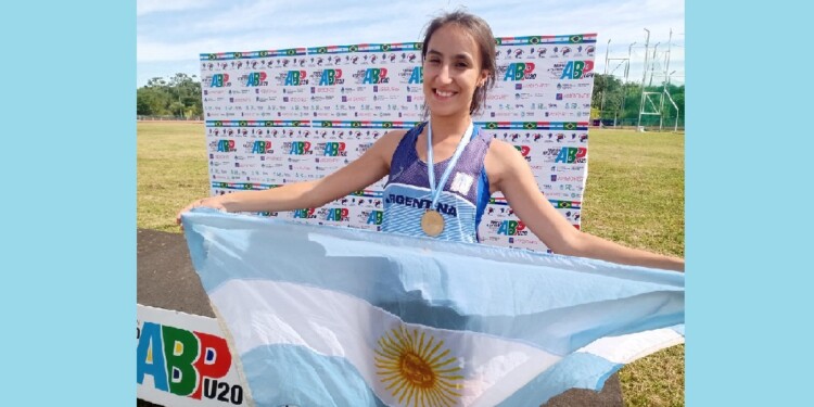 PURA SONRISA. Danna se quedó con el oro en el Nacional de Mar del Plata, donde marcó además la mejor marca del año.