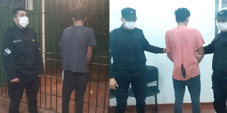 DETENCIÓN. Los jóvenes fueron aprehendidos esa misma madrugada.