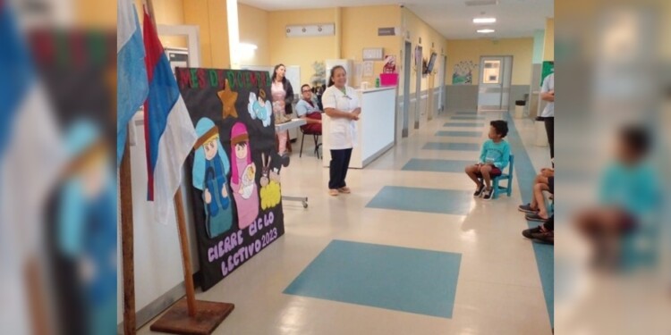 LA MITDAD EN POSADAS. El 50% de los niños cursó su escolaridad en la Escuela Hospitalaria N°7 en el Madariaga.