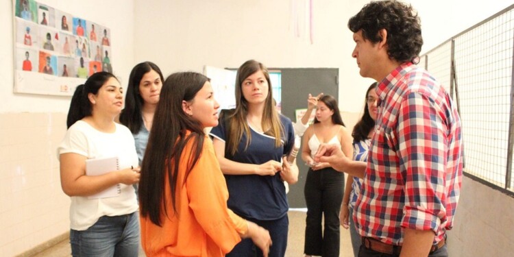 INICIO. Abrile tomó contacto con el equipo del Hogar de Día Posadas.