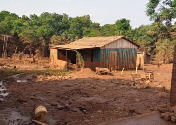 Bajó el agua y en El Soberbio 80 familias ya no tienen casas donde volver
