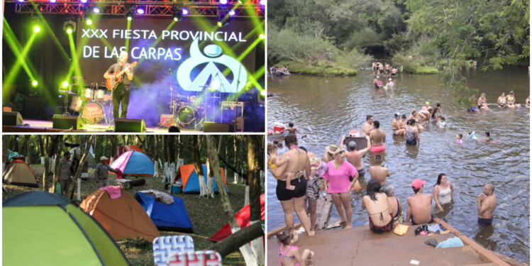 DISFRUTE. La fiesta convoca todos los años a miles de personas en el balneario municipal de Itacaruaré.