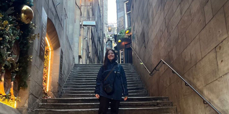 EN ESCOCIA. La misionera, en el Viejo Continente, sumando puntos.