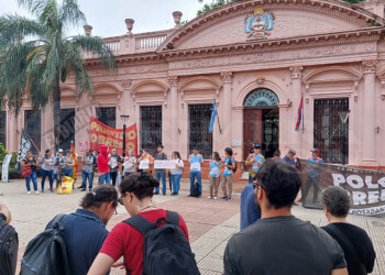Hubo movilización en Posadas en contra de las medidas de ajuste de Javier Milei