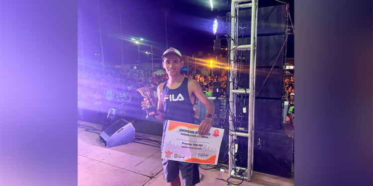 SONRISA. Agustín Da Silva y un nuevo podio, esta vez en suelo entrerriano.