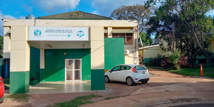 POSADAS. Las pruebas fueron realizadas por el Cuerpo Médico Forense en la Morgue Judicial de la capital provincial.