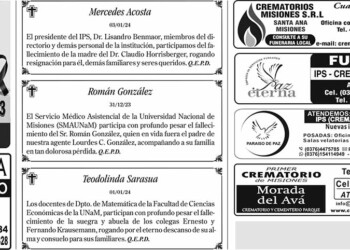 Fúnebres del Jueves 4 de Enero de 2024