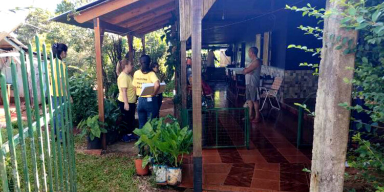 25 DE MAYO. Uno de los departamentos con circulación viral donde salieron a buscar febriles en los barrios.