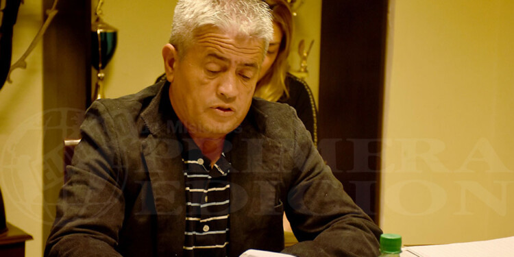 SEMILLERO. El presidente del club, Silvio Alvarenga, y una meta definida.